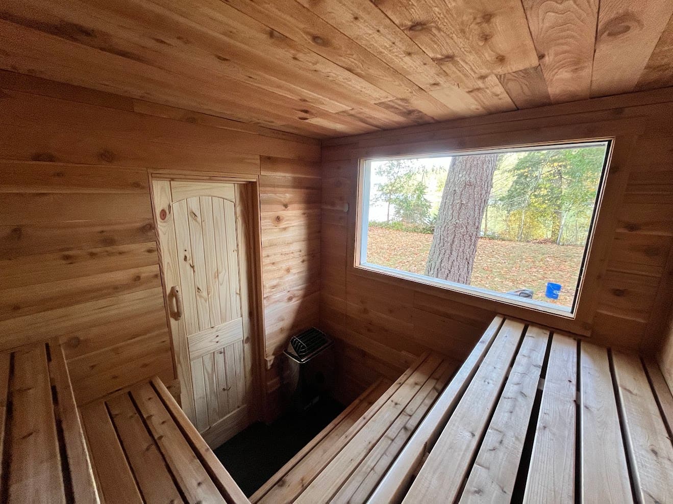 Shed sauna conversion exterior in Olympia